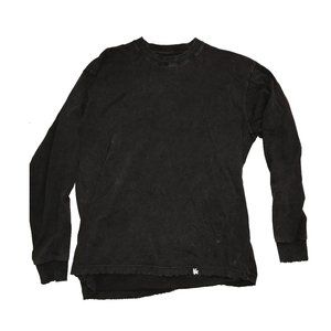 YoungLA Primitive Oversized Long Sleeve T-Shirt Black Wash Medium